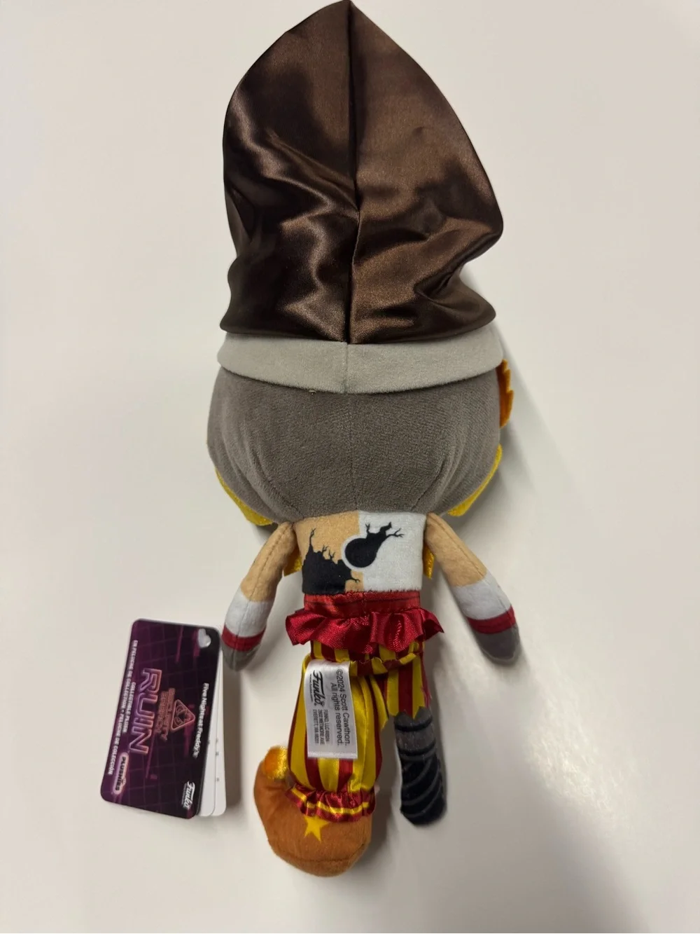 Funko five nights at Freddy’s Gray, Red and Yellow Evil Clown Plush Costume